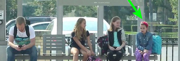 This Girl Was Being Bullied At A Bus Stop But Watch What The Adults Do Metaspoon 