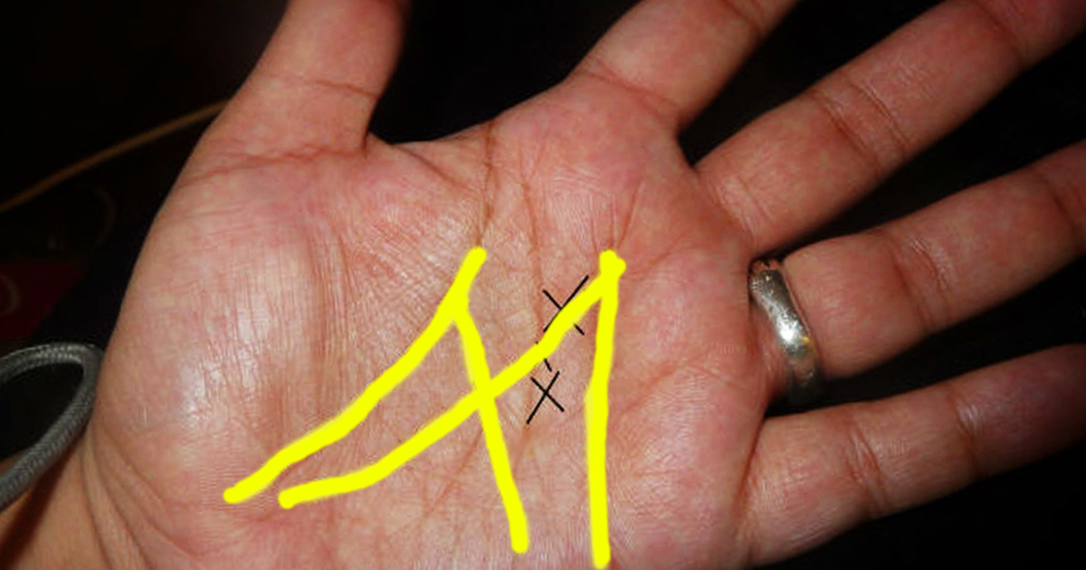 what does an m on your palm signify