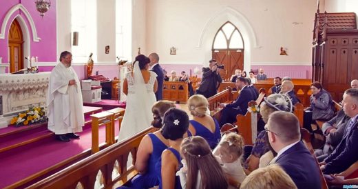 Ceremony Is Interrupted By A Voice In The Back. When Bride Turns Around, She Bur...