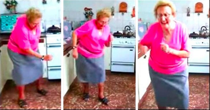 Grandma Dances Along To Her Favorite Song In Her Kitchen Metaspoon