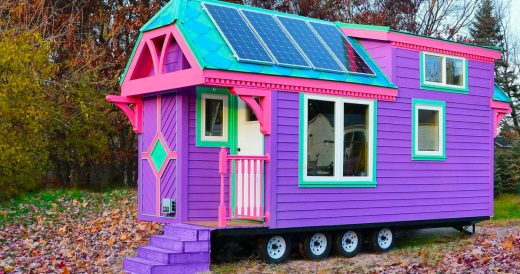 Portable Home Has Bold Colour Choice, But It’s The Unique Toilet That’s Rais...