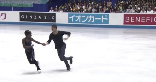 Skating Duo Performs Haunting Routine To “Sound of Silence“