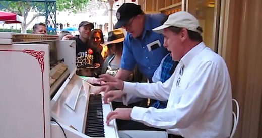 Stranger Highjacks Piano In 5-Hand Performance At Disneyland And It’s Extraord...