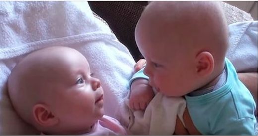 Twins Make Eye Contact And Their Magical Interaction Is Too Sweet