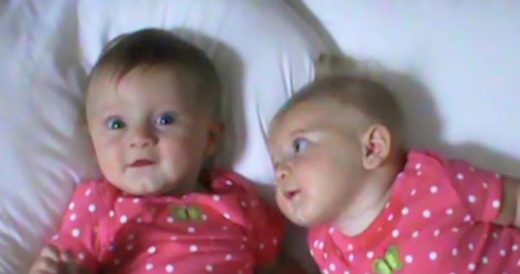 Twins Lie Side By Side On Bed, Suddenly One Of Them Bursts Into Unstoppable Fit ...