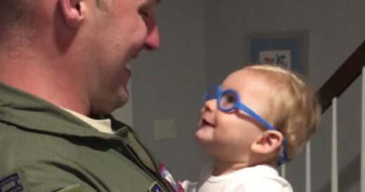 Dad Cries At Homecoming When Baby Is Able To Recognize Him With New Glasses