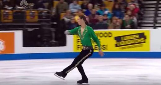 Olympic Skater Glides Across Ice And Starts Irish Dancing When Music Changes