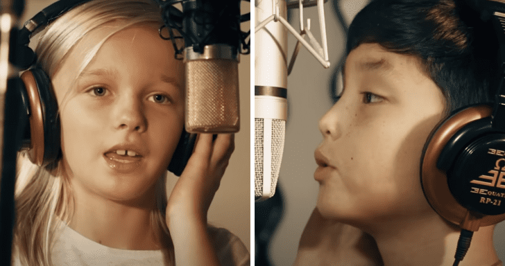 Little Girl Begins To Sing Original Song Then Her Partner Joins In And Makes It ...