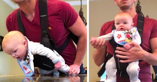 Hunky Dad And Baby Have The Best Time Dancing Together While Mom Is Away