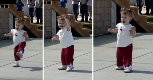 Little Girl Conquers Dance Floor And Stranger Tries To Compete But She Steals Th...