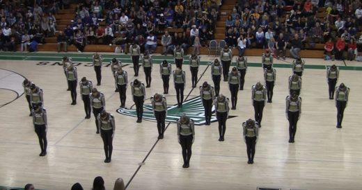 “Armoured” All-Girl Drill Team Takes Floor And Gets Crowd All Riled Up