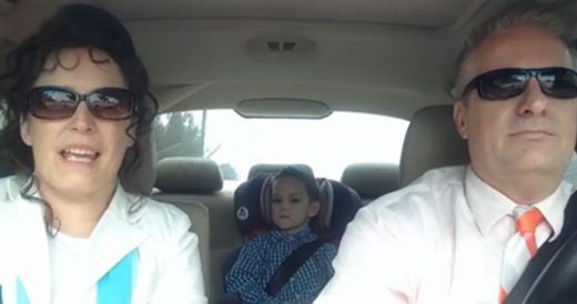 Talented Grandparents Sing”Frozen” Favorite While Driving Grandson In Backse...