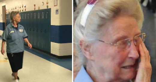 Staff And Students Plan Birthday Party For 77-Year-Old Janitor