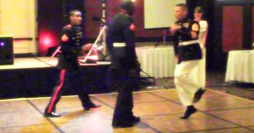 Marine Dance-Off Has Crowd Erupting In Cheers When They Pull Out Their Hidden Mo...