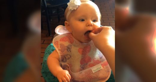 Mom Feeds Baby Girl Bite, But It’s The Following Moment That Has Internet Deli...