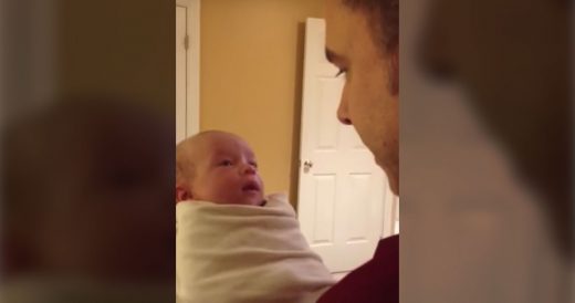 Dad Has “Real Talk” With Baby About Why She’s Crying