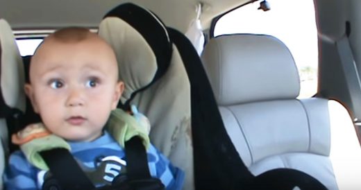 1-Year-Old Boy Belts Out Pop Tune In The Car