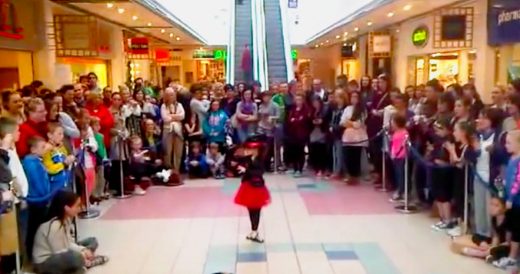 Little Girl Puts A Spin On Irish Dancing