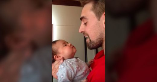 Dad Singing Duet With Baby Girl Has Mom Grateful She Grabbed The Camera In Time