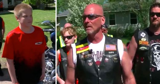 Tough Bikers Stand Up For Bullied Teen