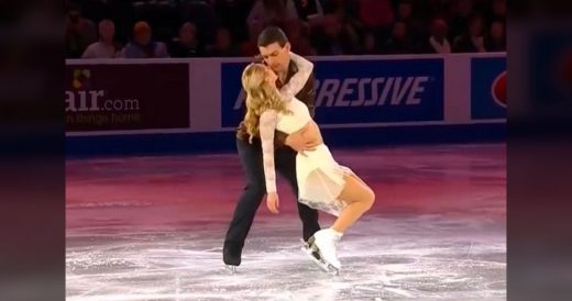 Husband Takes Wife In His Arms. Moments Later, Passionate Routine Has Everyone�...