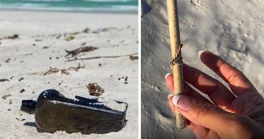 Family Finds Bottle On Beach Containing Note From The 1800s