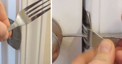 Man Makes His Own Lock At Home Using A Fork