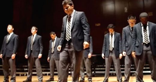 Male Acapella Group Performs Comedic Queen Classic