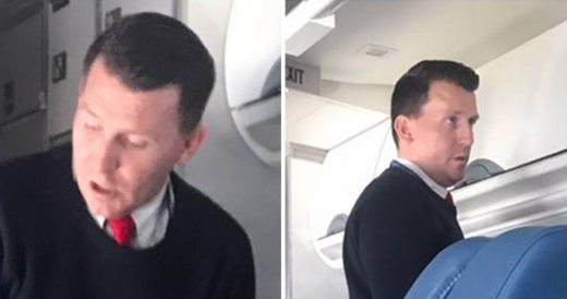 Kind Flight Attendant Comforts Distressed Passenger