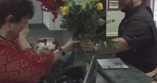 Woman’s Husband Shows Up With Flowers And Gets Emotional When Her Sons Appear