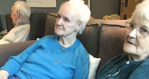 Gran Makes New Friend At Nursing Home