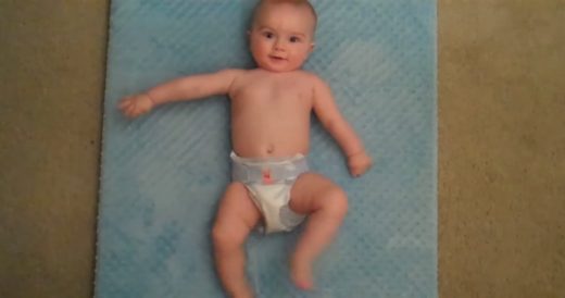 Baby Lying On Back Bursts Into A Riverdance Routine