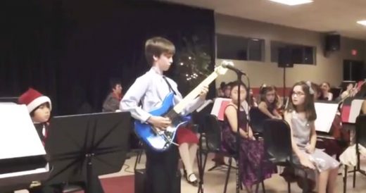 Talented 10-Year-Old Performs Solo Guitar Performance Of “Eruption”