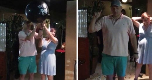 Couple Pops Gender Reveal Balloon And Announces They’re Having Twins