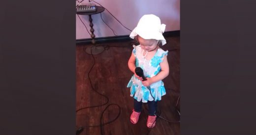 Tiny Tot Stands With Mic In Her Hand, Moments Later She’s Belting Out Her Favo...