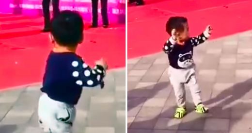 Toddler Dancing On The Sidelines Upstages The Actual Dancers