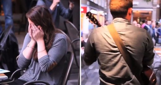 Man Joins Flash Mob Performance To Propose To Partner