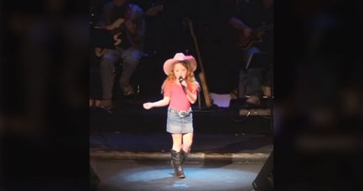 Mini Cowgirl Sings Big Country Song And Adds In A Little Yodelling