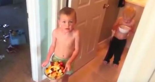 Dad Records Kids Trying To Bring Mom Breakfast in Bed Twice