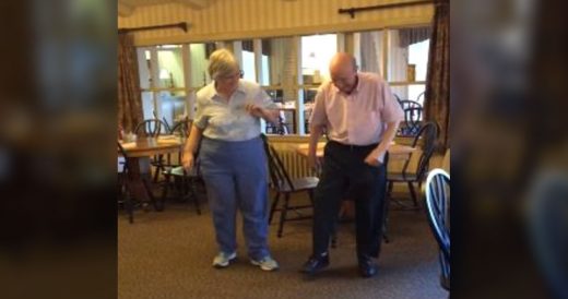 Grandparents Get Up To Dance In The Middle Of Dining Room