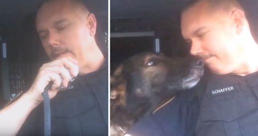 Sad Officer Says Goodbye To Beloved K9 Partner With Final Radio Call After 8 Yea...