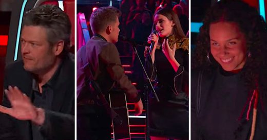 Teens Light Up Room With “Thinking Out Loud” – Their Face-Off Has Blake On...