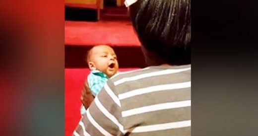 Baby Boy Sings Back To Gran’s Singing At Church