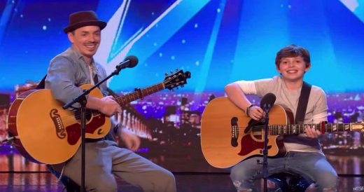 Father And Son Perform Original Song And Receive Golden Buzzer