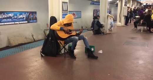 Woman Performs “Landslide” On Subway Platform