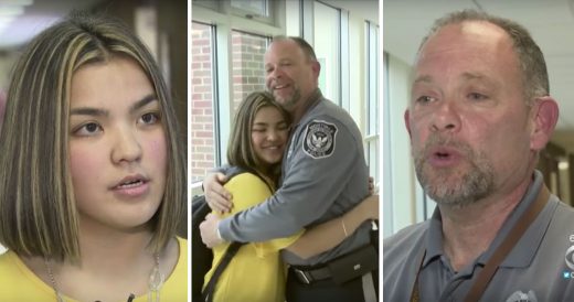 Officer Saves Teen Girl From Choking At School