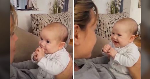 Mom Sings “Little Mermaid” Song To Baby, And The Little Girl Can’t Hold Ba...