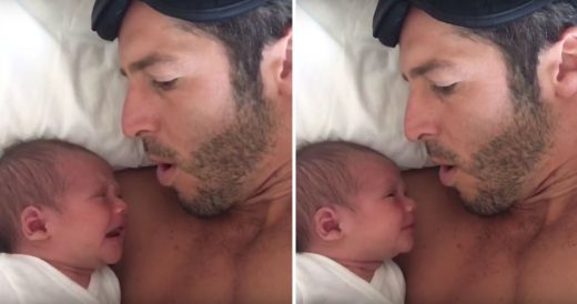 Dad Stops Tiny Baby Girl From Crying By Uttering “Om”