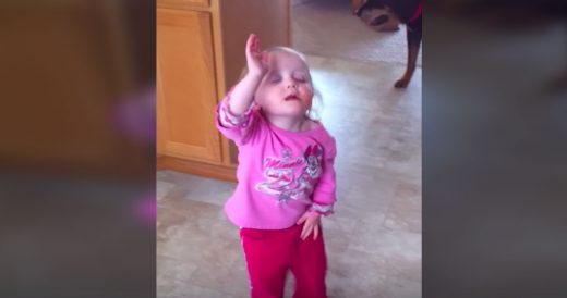 2-Year-Old Is Swept Away By Worship Song