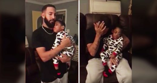 Dad Sings For Deaf Son. He Starts Sobbing When He Look Into Boy’s Eyes.